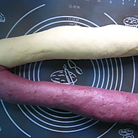 紫薯扭纹双色吐司  的做法图解10