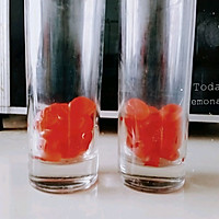 草莓茶冻撞奶的做法图解3