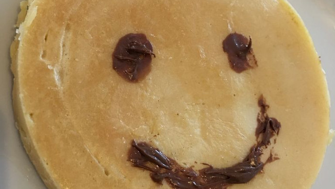千层法式蛋饼DIY笑脸
