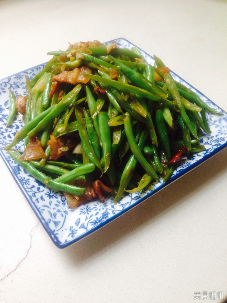 干煸四季豆炒肉的做法