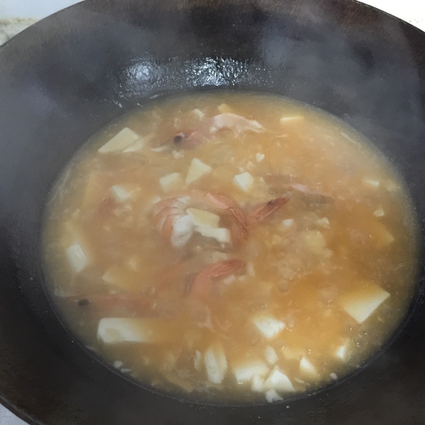 鲜虾豆腐羹的做法图解7