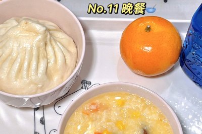 11 | 一人食·晚餐｜鸡蛋时蔬粥·猪肉大葱包