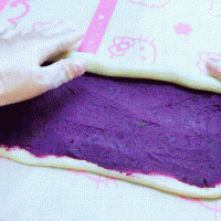 紫薯凉糕卷的做法图解7