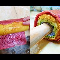 彩虹年輪蛋糕的做法图解7