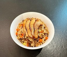 松茸焖饭的做法