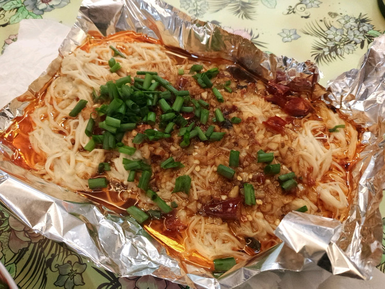 锡纸金针菇的做法
