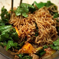 芝麻菜拌面的做法图解8