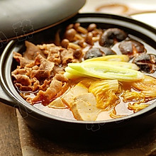 韩国鲜菌辣肥牛汤锅
