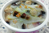春季猪肉丸芥菜汤的做法