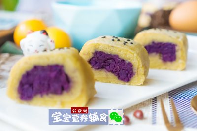 紫薯蛋糕卷-宝宝辅食