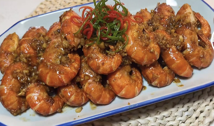 越南风味 芥末焖虾的做法