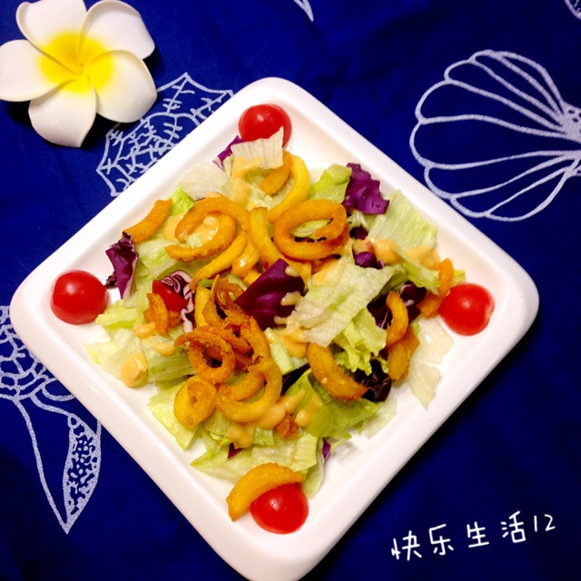 蔬菜沙拉圈圈薯的做法
