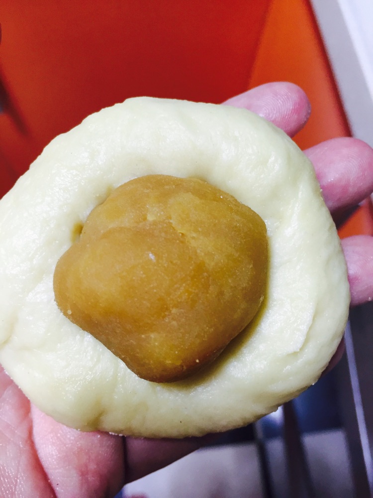 花朵奶黄面包的做法图解5