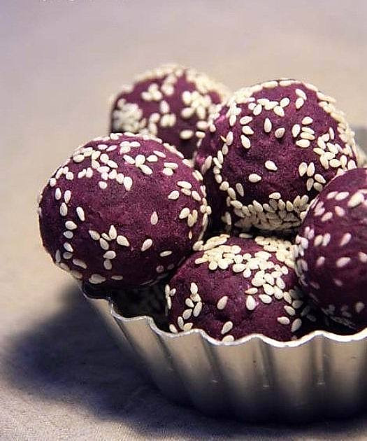 紫薯球（红豆心）