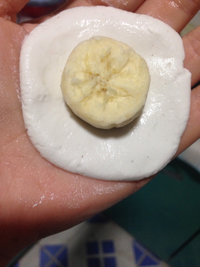 香蕉糯米饼的做法图解3