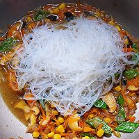 五色时蔬炒粉丝的做法图解13