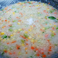 胡椒青菜玉米粥的做法图解7