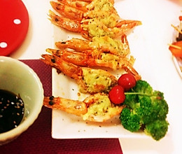 芝士蒜茸焗大虾的做法