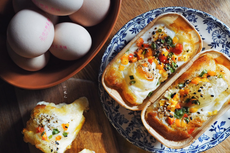 快手早餐—韩国一颗鸡蛋面包的做法