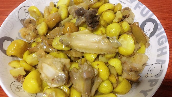 板栗焖鸡肉