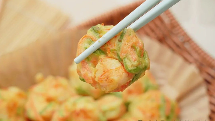 西葫芦虾饼【宝宝辅食】