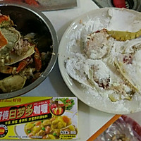 咖喱皇炒黄金蟹的做法图解4