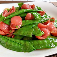 荷兰豆炒火腿的做法图解5