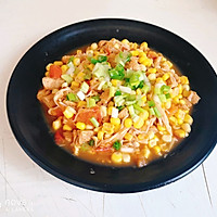 茄汁玉米鸡胸肉的做法图解4