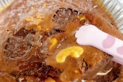 空气炸锅版黑巧布朗尼蛋糕
