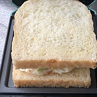 #冰箱剩余食材大改造#芦笋金枪鱼煎蛋三明治的做法图解6