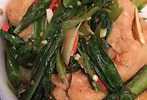 油麦菜烧油豆腐的做法