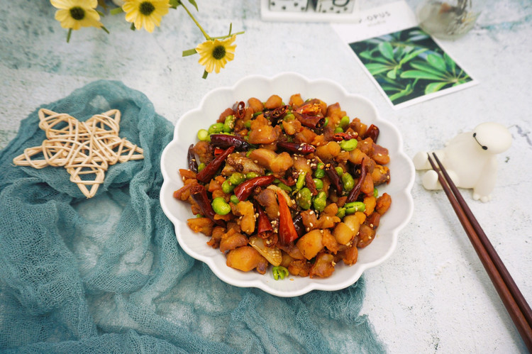 毛豆辣子鸡的做法
