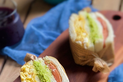 十分钟快手早餐———滑蛋三明治