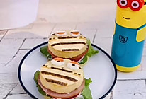 #美食视频挑战赛# 黄金米汉堡的做法
