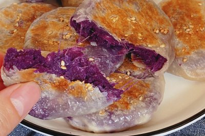 芝士紫薯饼