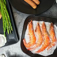 盐烤大虾的做法图解4