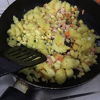 菠萝炒饭的做法图解3