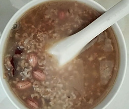 大米花生红枣粥的做法