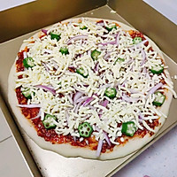 大虾南瓜PIZZA 外脆内软的薄饼披萨配方来了的做法图解14