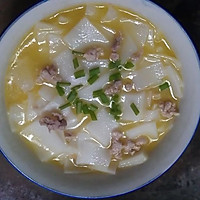 （营养早餐）瘦肉面片汤的做法图解5