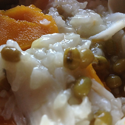 宝宝餐之南瓜绿豆粥