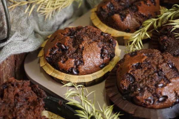 巧克力蘑菇头麦芬，自己做简单便宜，私藏配方