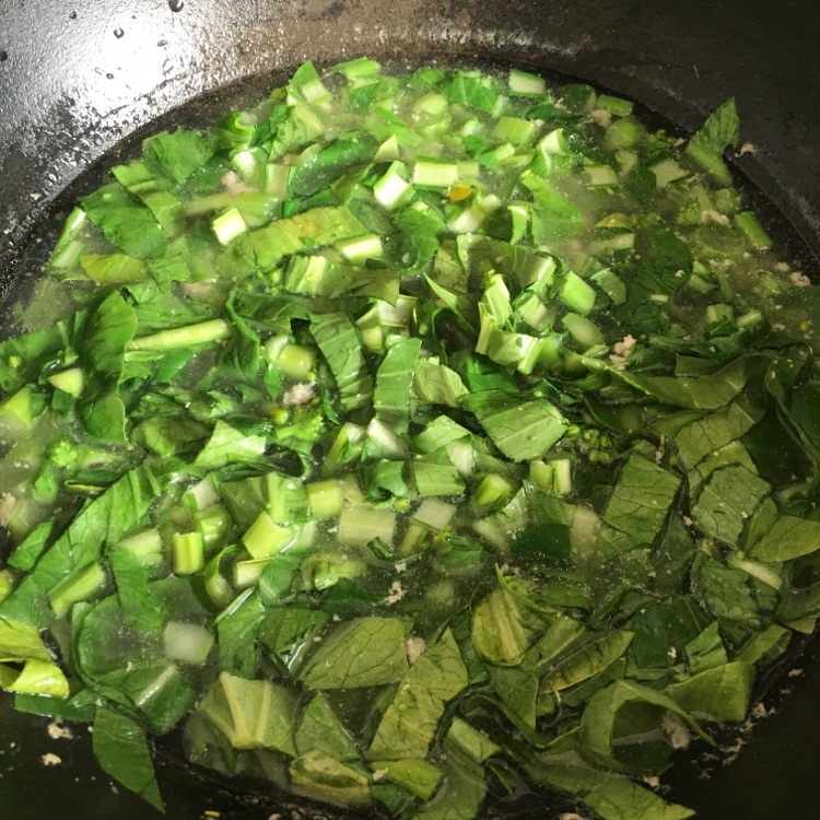 家常菜-青菜钵（青菜肉末汤）的做法图解5