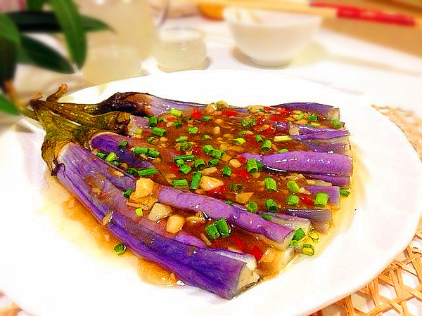 花样蒸茄子————夏日健康饮食