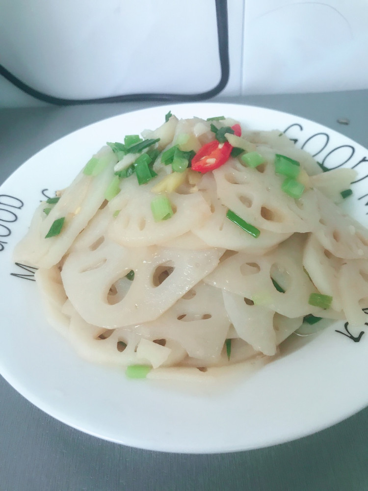 素炒藕片的做法
