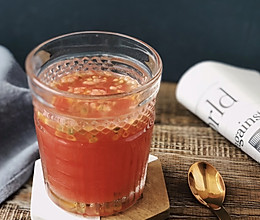 #美食新势力#百香果西瓜汁|比吹空调还清凉的做法