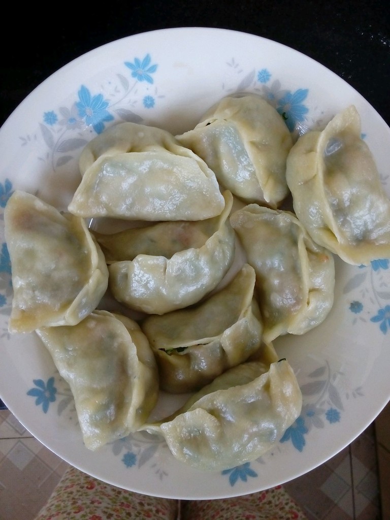 黄瓜 白玉菇大蒸饺的做法图解6