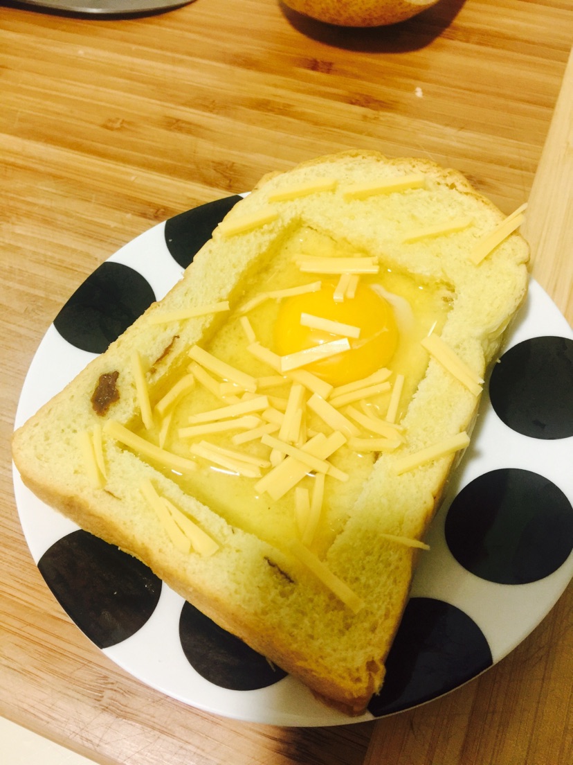 芝士鸡蛋土司（微波炉）的做法图解5