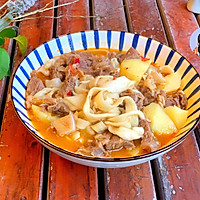 #餐桌上的春日限定#土豆烧牛肉手擀面的做法图解12