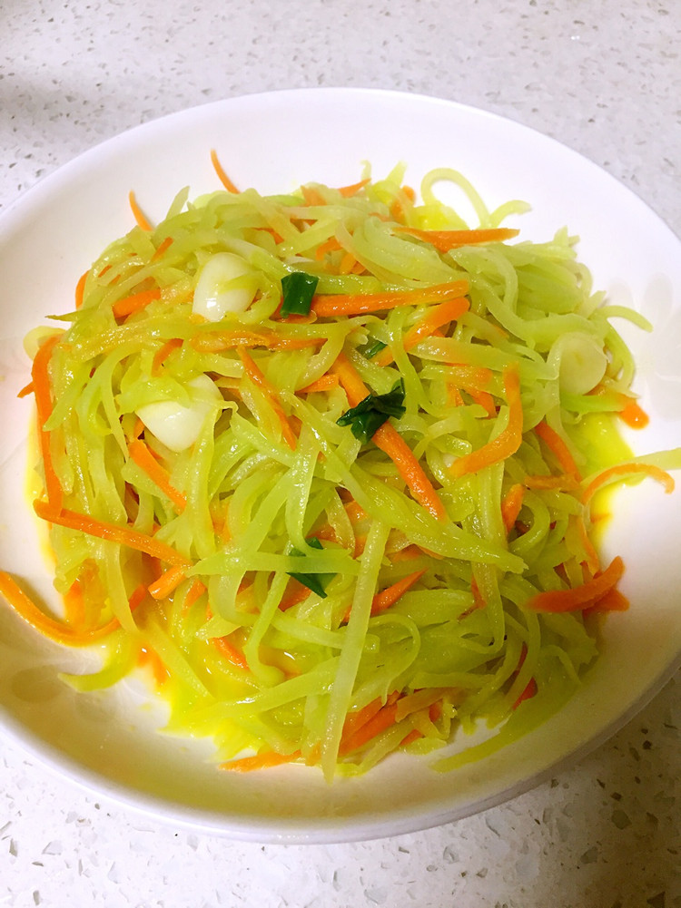 清炒莴苣丝的做法
